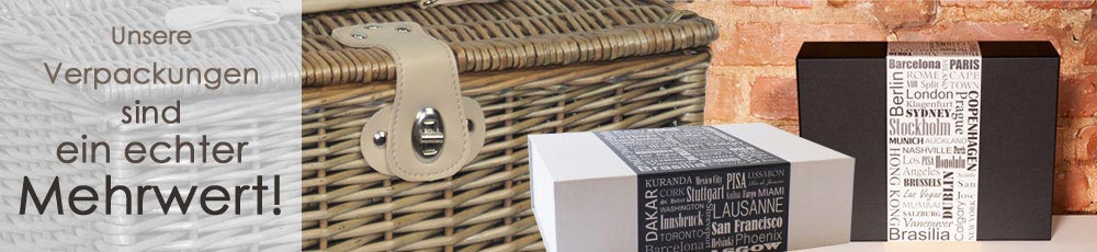 Unsere Geschenkverpackungen, ein echter Mehrwert