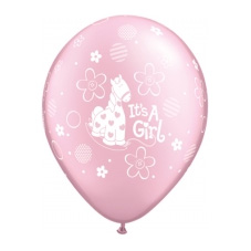 Z_200: Luftballon ITs A GIRL, nicht aufgeblasen