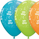 Z_25: 3 farblich sortierte Luftballons zum Geburtstag