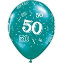 Z_28: Luftballon zum 50. Geburtstag, nicht aufgeblasen