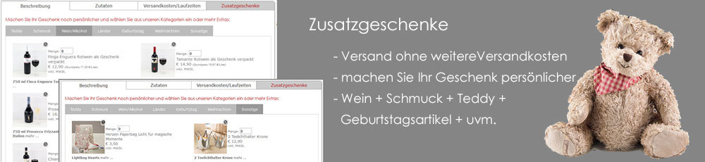 Präsentkörbe online bestellen und Zusatzprodukte kaufen Präsentkörbe online kaufen