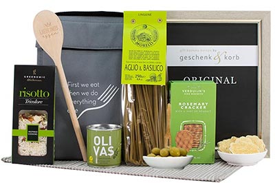 alkoholfreier Präsentkorb in Kühltasche