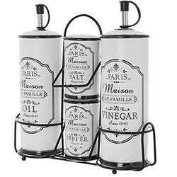 Z_13: Tischset Essig - Öl - Salz - Pfeffer - geschenkverpackt Z_13: Tischset Essig - Öl - Salz - Pfeffer - geschenkverpackt