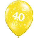 Z_27: Luftballon zum 40. Geburtstag, nicht aufgeblasen