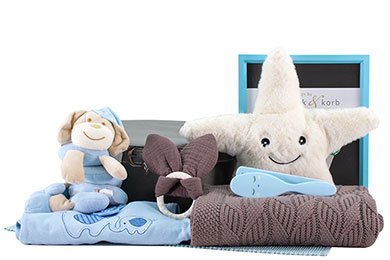 LITTLE DARLING - BABY GESCHENKORB FÜR JUNGEN