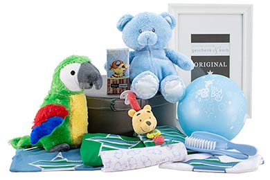 GESCHENKKORB FÜR JUNGEN BABY PIRATEN 