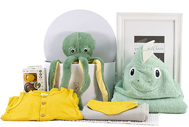 BABY GESCHENKKORB - KLEINER SCHATZ