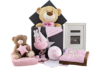 Baby Mädchen GESCHENKKORB PRETTY IN PINK