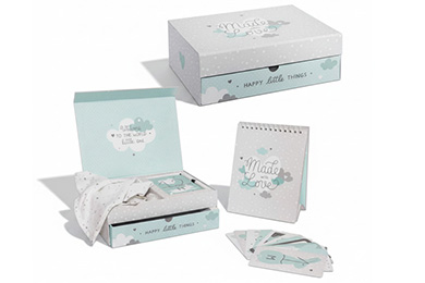 Baby Geschenkset für Jungen HIMMELBLAU Geschenkversand