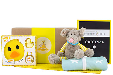 MÄUSCHEN für MÄDCHEN + JUNGEN BABY GESCHENKSET 