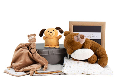 BABY GESCHENKKORB mit DouDou uvm.