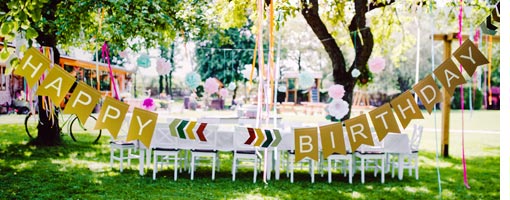 Geburtstagsgeschenke Gartenparty