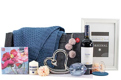 FÜR IMMER IM HERZEN - GESCHENKKORB 