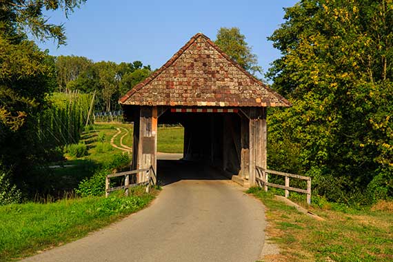 Historische Brcke in der Nhe von Tettnang