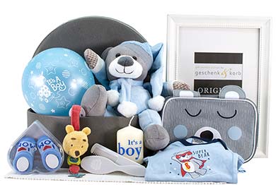 BABY GESCHENKKORB - ITs A BOY fr Jungen title=