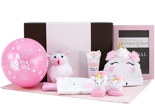 EINHORN | BABY GESCHENKBOX FR MDCHEN