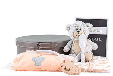 FAMILIENGLÜCK - MÄDCHEN BABY GESCHENKKORB