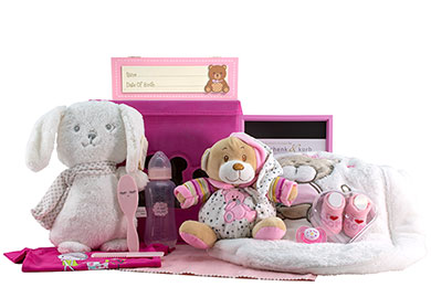 BABY GESCHENKKORB FÜR MÄDCHEN - SLEEPING BEAUTY