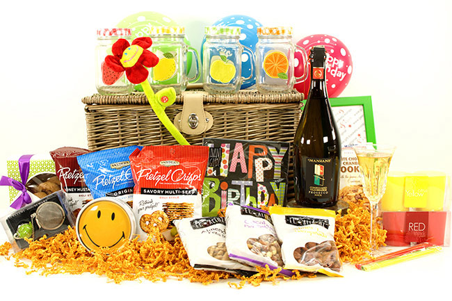 Geschenkkorb zum Geburtstag lustige + edle Geburtstagsgeschenke