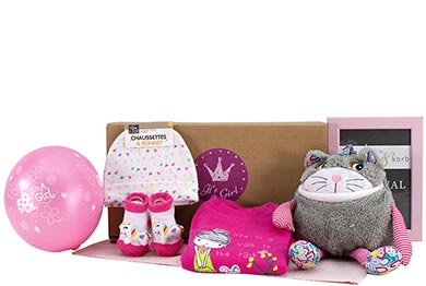 Baby Geschenkset für Mädchen ROSAROT Geschenkversand