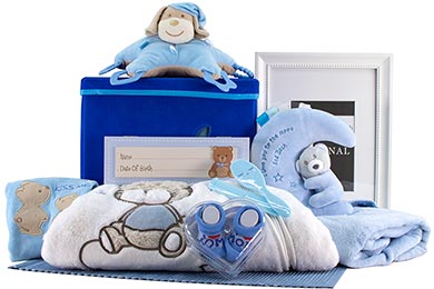 BABY GESCHENKKORB - SPRÖSSLING FÜR JUNGEN