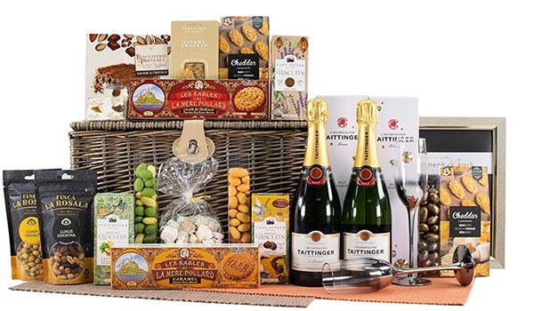 Danke Geschenkkorb mit Champagner